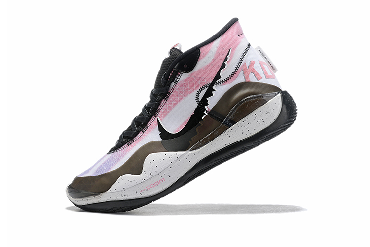2019 Nike KD 12 Shoes White Bronw Black Pink